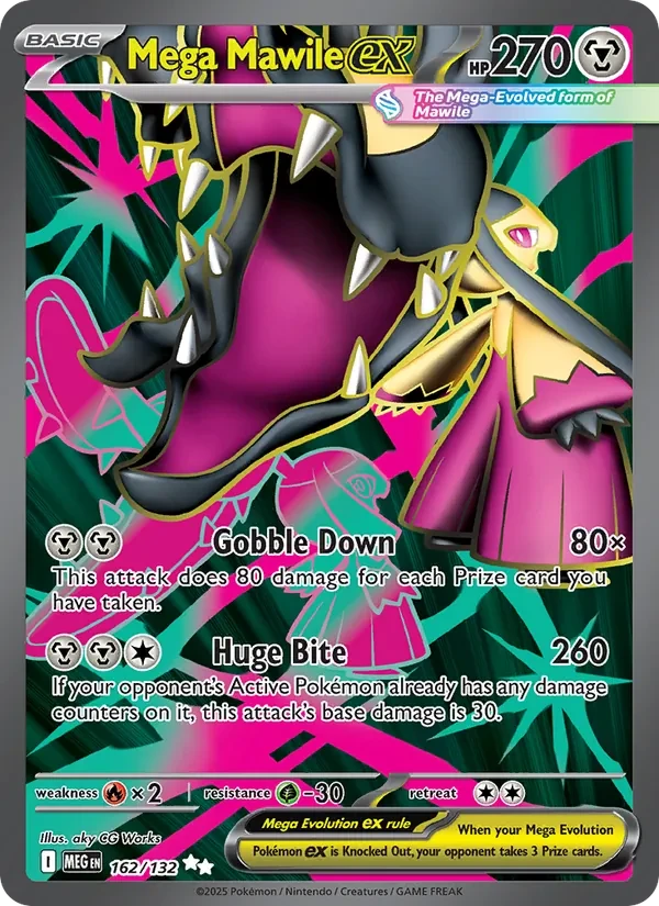 Mega Mawile ex 162/132 Mega Evolution Pokémon card