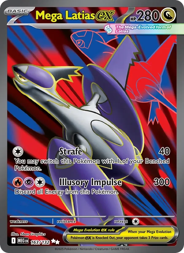 Mega Latias ex 163/132 Mega Evolution Pokémon card