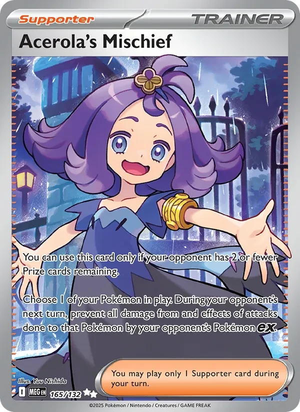 Acerola's Mischief 165/132 Mega Evolution Pokémon card