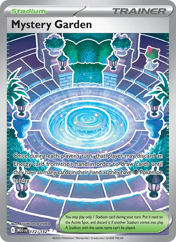 Mystery Garden 172/132 Mega Evolution Pokémon card