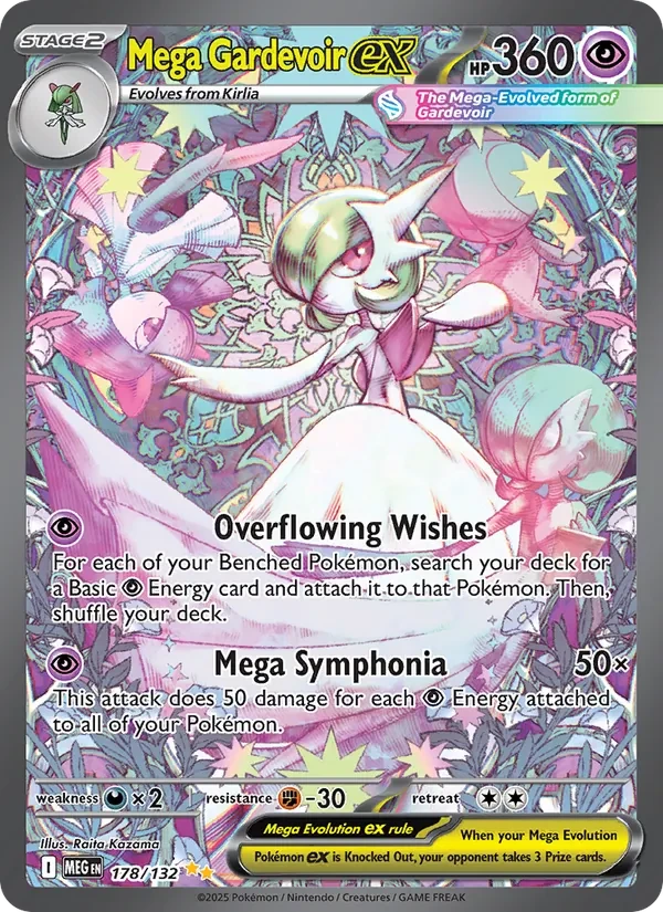 Mega Gardevoir ex 178/132 Mega Evolution Pokémon card