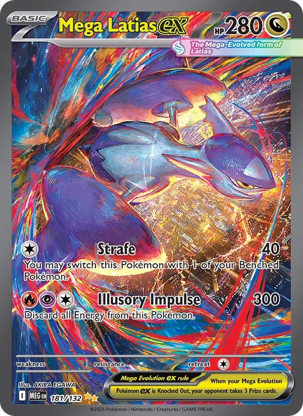 Carte Pokémon Mega Latias ex 181/132 Mega Evolution