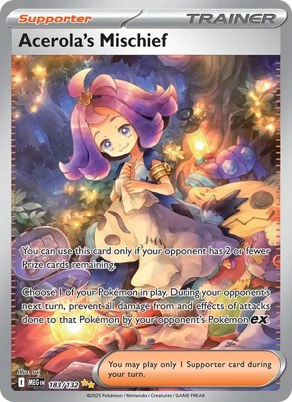 Acerola's Mischief 183/132 Mega Evolution Pokémon card