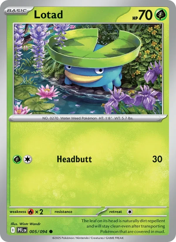 Lotad 005/94 Phantasmal Flames Pokémon card