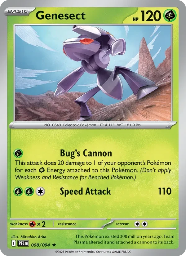 Genesect 008/94 Phantasmal Flames Pokémon Karte