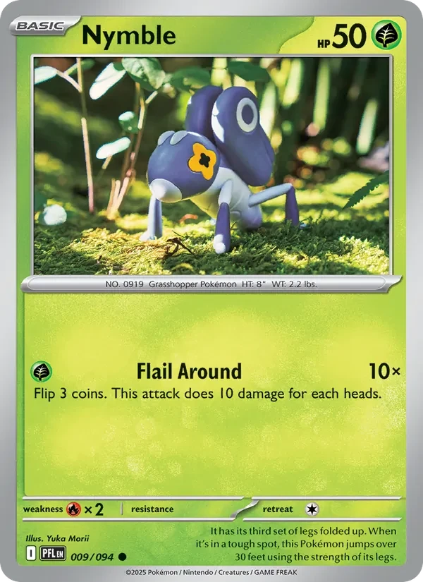 Nymble 009/94 Phantasmal Flames Pokémon card
