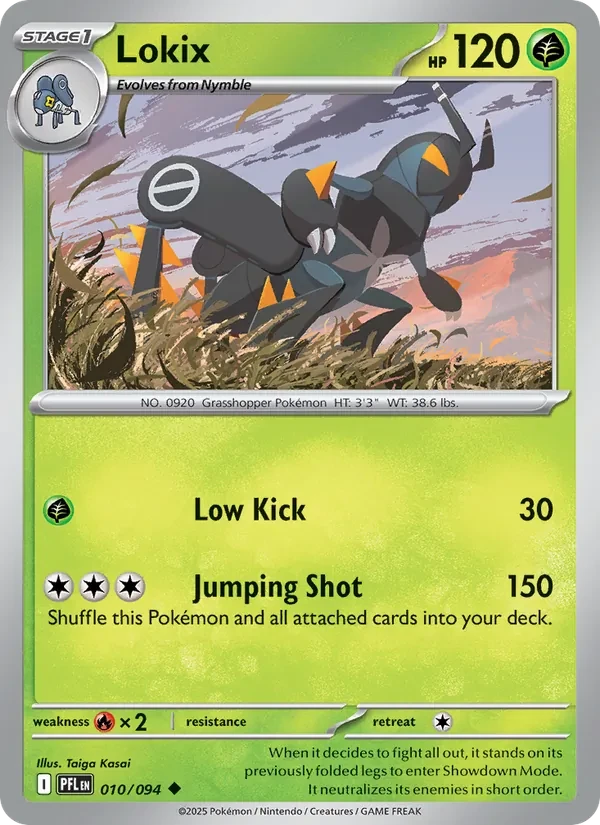 Lokix 010/94 Phantasmal Flames Pokémon card