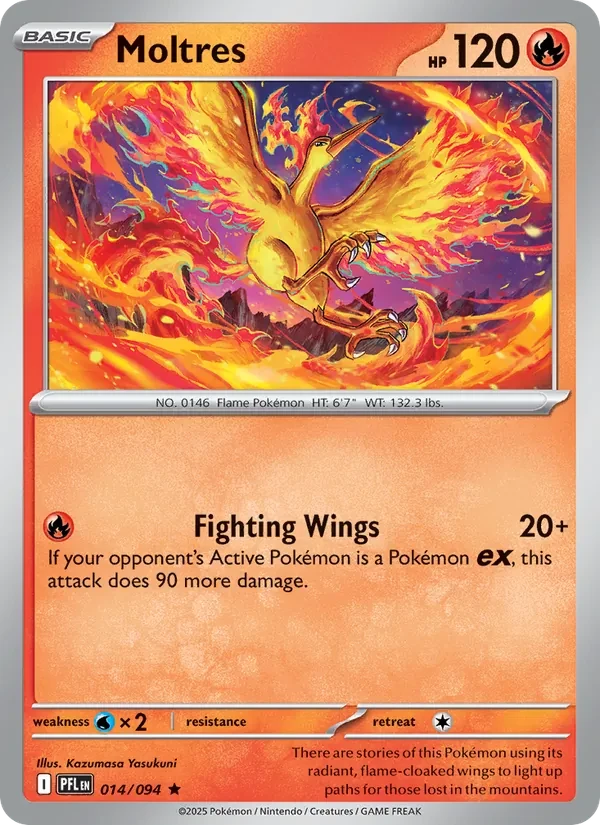 Moltres 014/94 Phantasmal Flames Pokémon card