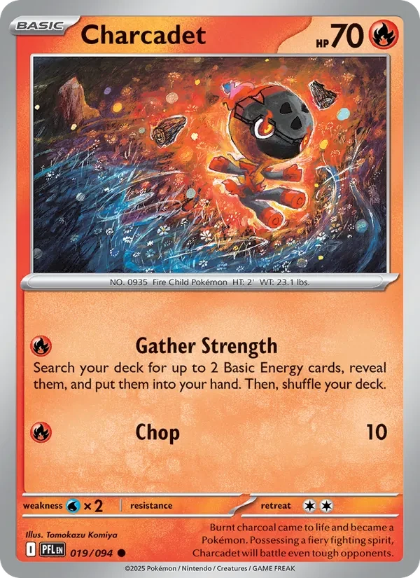 Charcadet 019/94 Phantasmal Flames Pokémon card