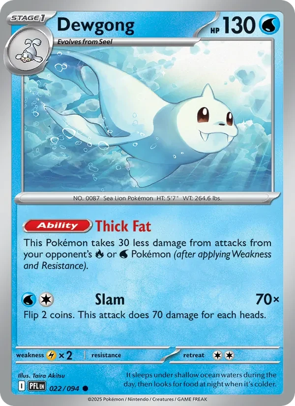 Dewgong 022/94 Phantasmal Flames Pokémon card