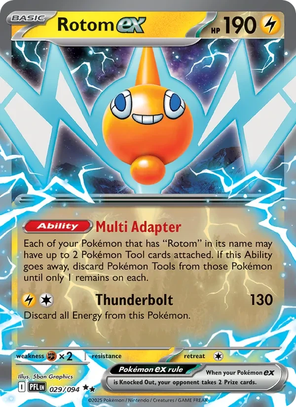 Rotom ex 029/94 Phantasmal Flames Pokémon card