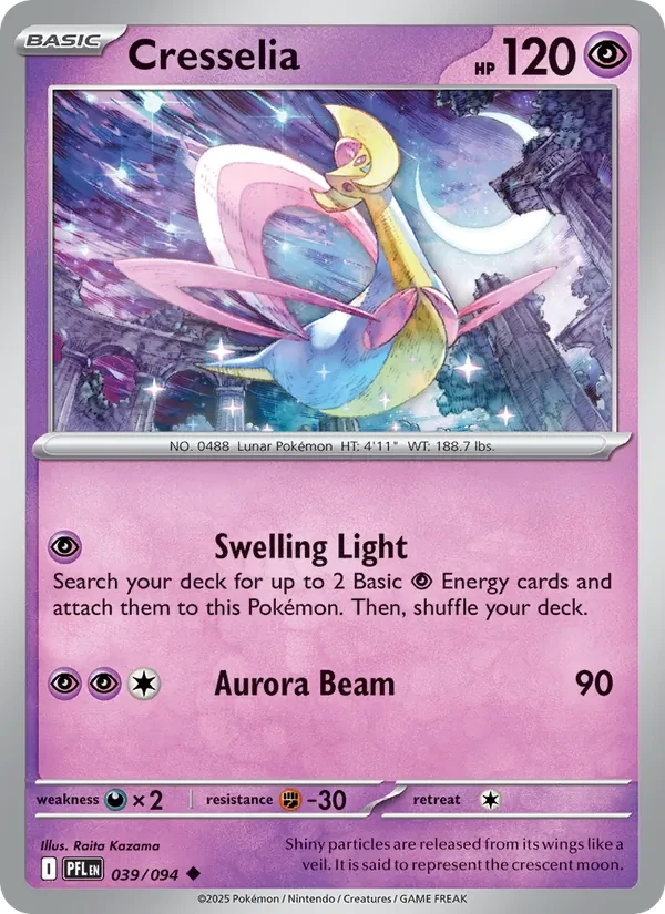 Cresselia 039/94 Phantasmal Flames Pokémon card