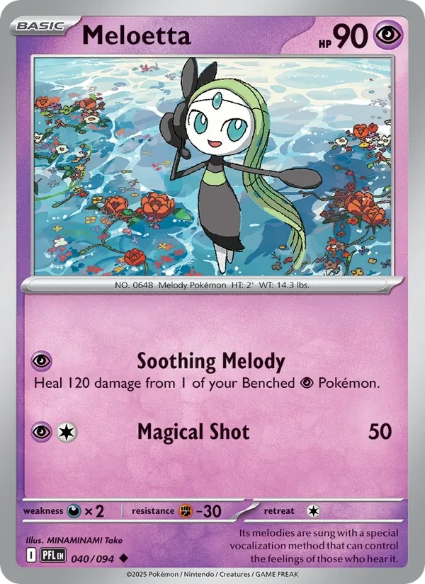 Meloetta 040/94 Phantasmal Flames Pokémon Karte