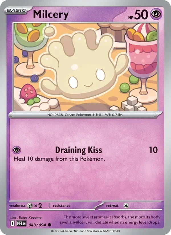 Milcery 043/94 Phantasmal Flames Pokémon card