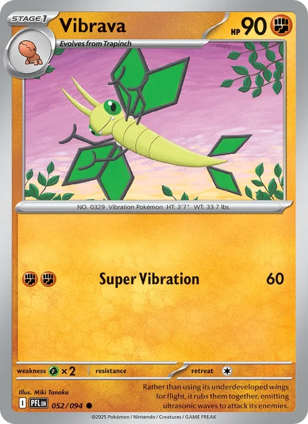 Vibrava 052/94 Phantasmal Flames Pokémon card