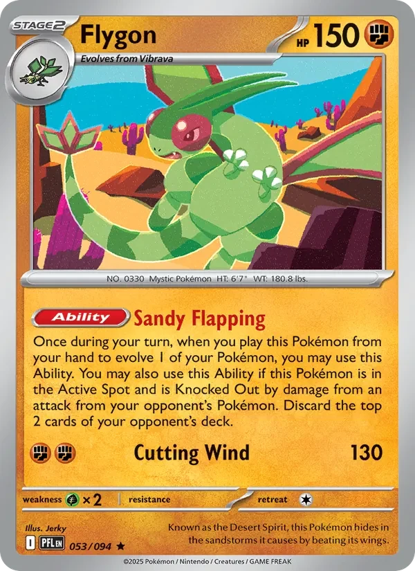 Flygon 053/94 Phantasmal Flames Pokémon card