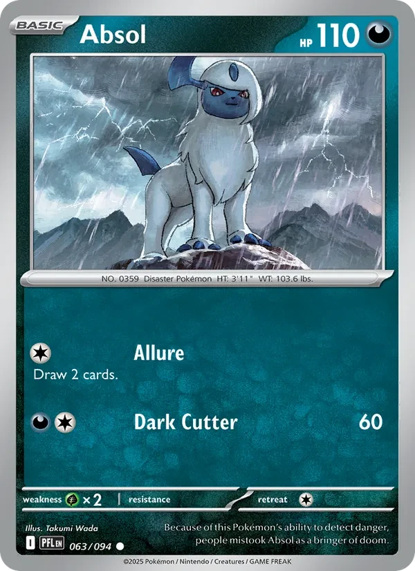 Absol 063/94 Phantasmal Flames Pokémon card