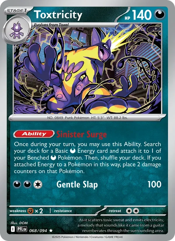 Toxtricity 068/94 Phantasmal Flames Pokémon card