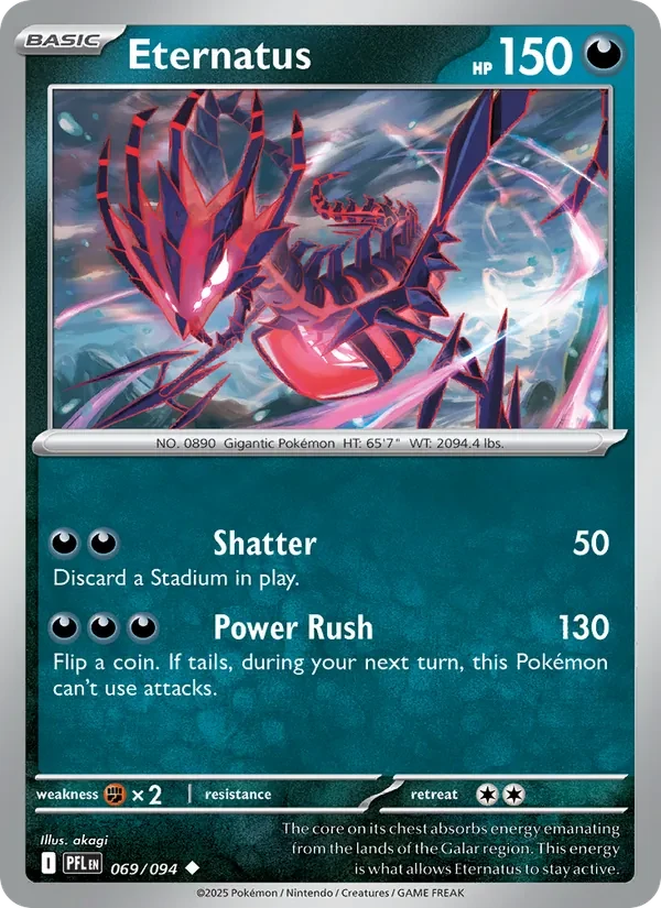 Eternatus 069/94 Phantasmal Flames Pokémon card