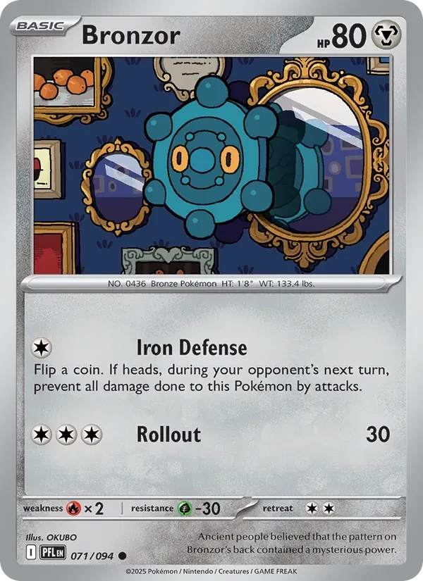 Bronzor 071/94 Phantasmal Flames Pokémon card