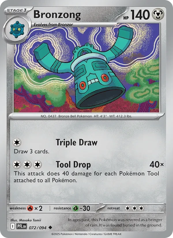 Bronzong 072/94 Phantasmal Flames Pokémon card