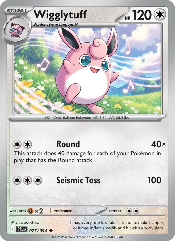 Wigglytuff 077/94 Phantasmal Flames Pokémon card