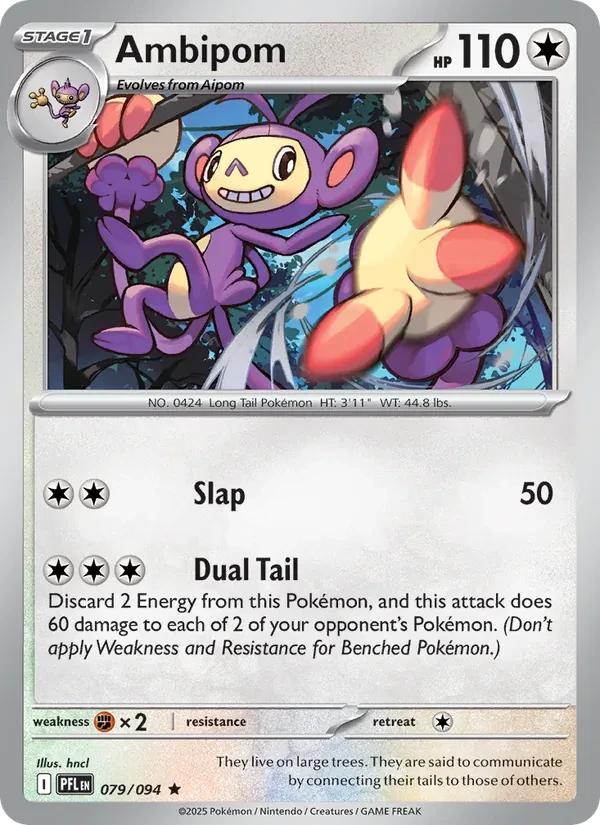 Ambipom 079/94 Phantasmal Flames Pokémon card