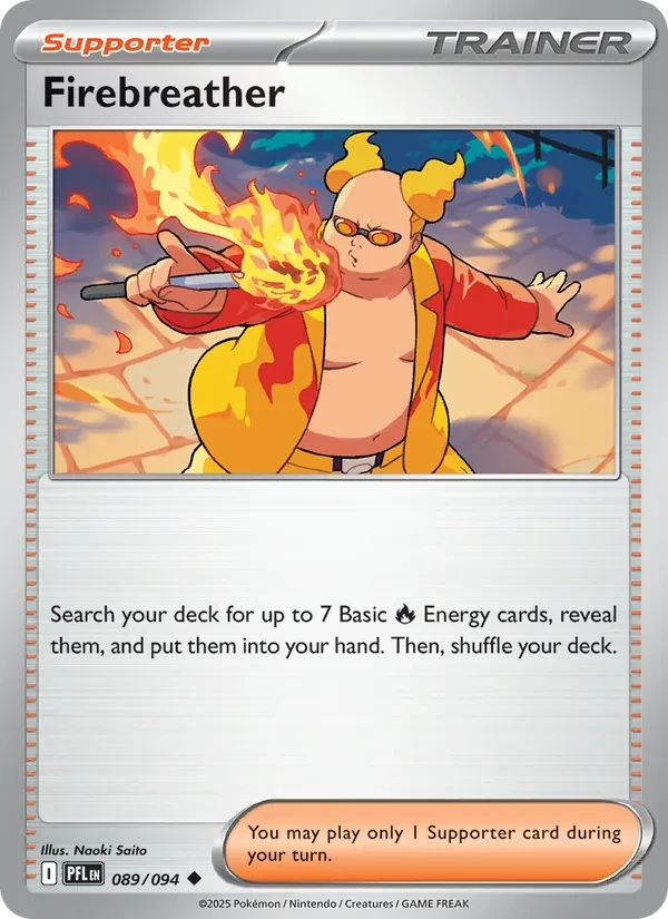 Firebreather 089/94 Phantasmal Flames Pokémon card