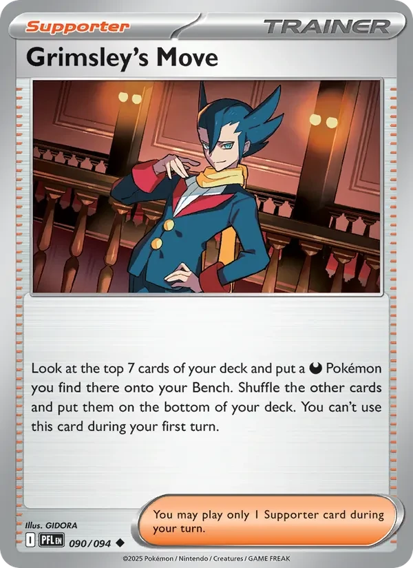 Grimsley's Move 090/94 Phantasmal Flames Pokémon card