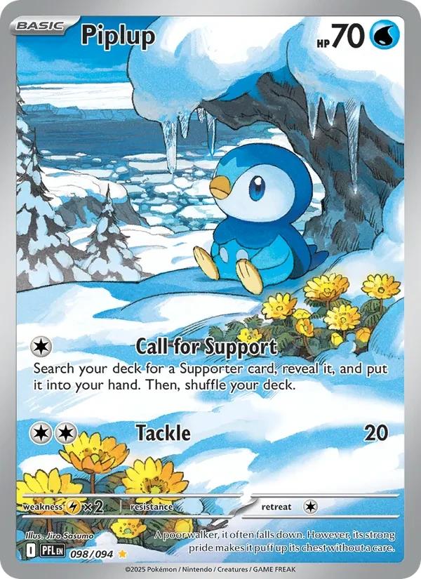 Piplup 098/94 Phantasmal Flames Pokémon card