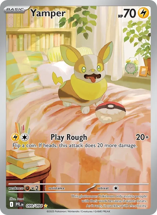 Yamper 099/94 Phantasmal Flames Pokémon card
