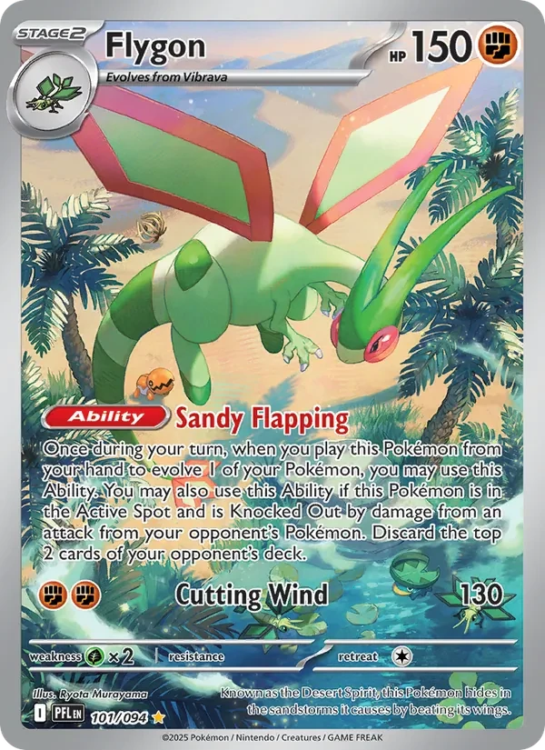 Flygon 101/94 Phantasmal Flames Pokémon card