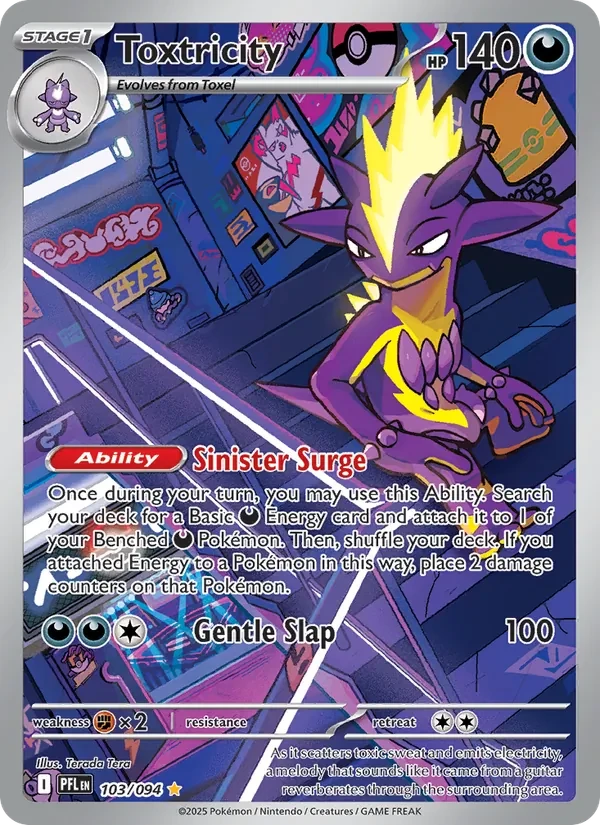 Toxtricity 103/94 Phantasmal Flames Pokémon card