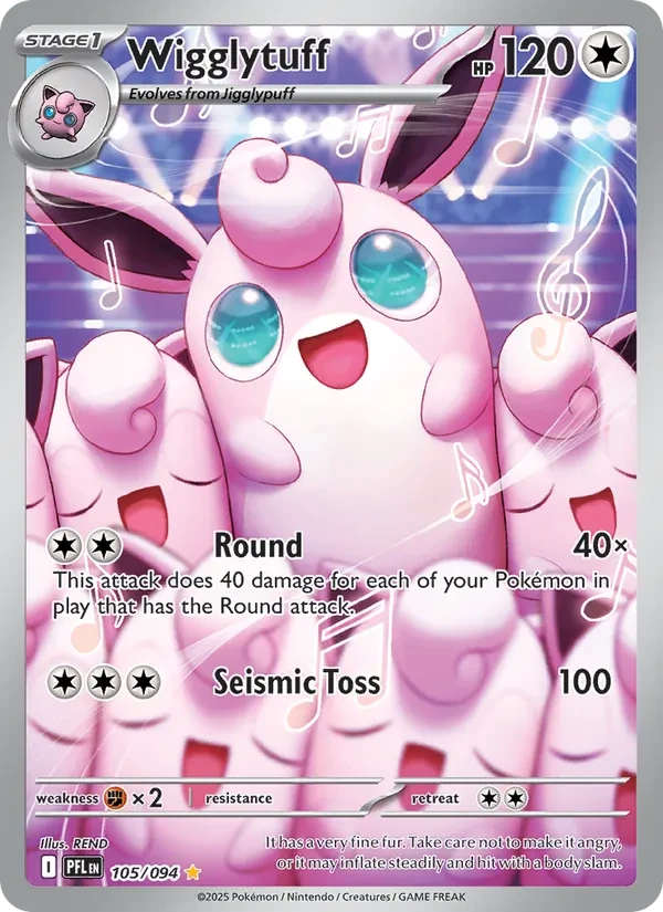 Wigglytuff 105/94 Phantasmal Flames Pokémon card