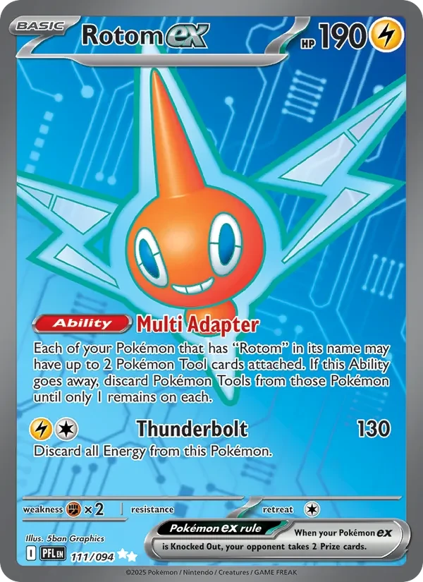 Rotom ex 111/94 Phantasmal Flames Pokémon card