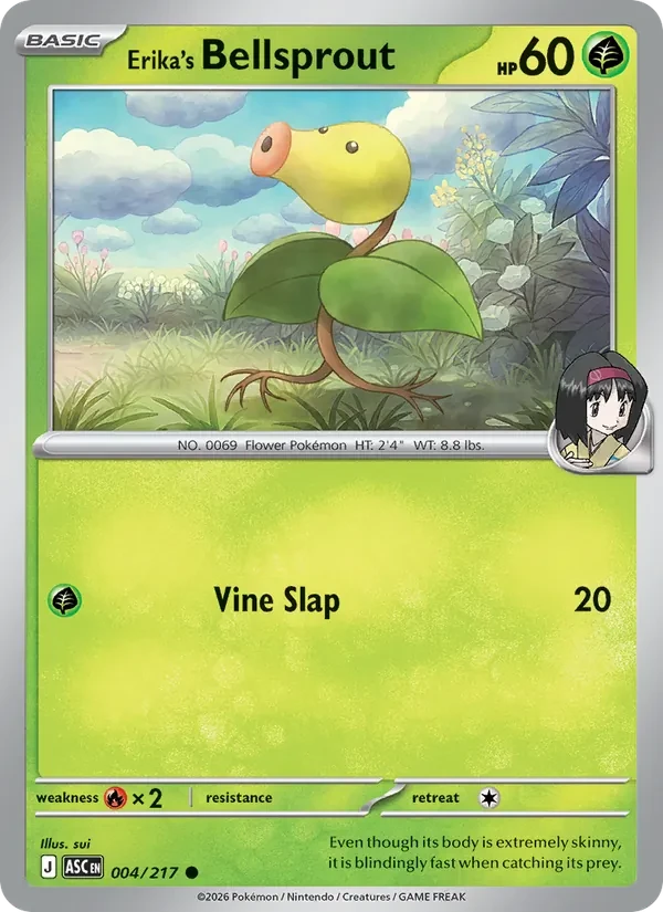 Erika's Bellsprout 004/217 Ascended Heroes Pokémon card