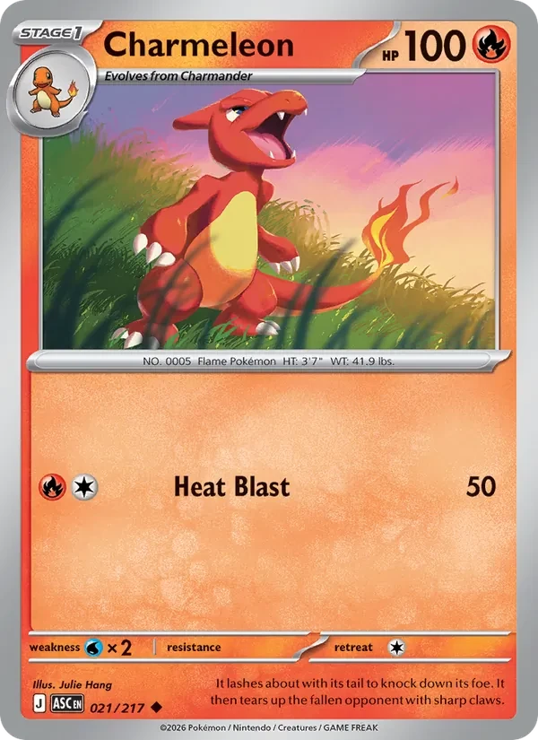 Charmeleon 021/217 Ascended Heroes Pokémon card