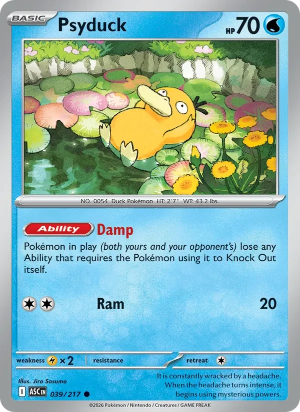 Psyduck 039/217 Ascended Heroes Pokémon card