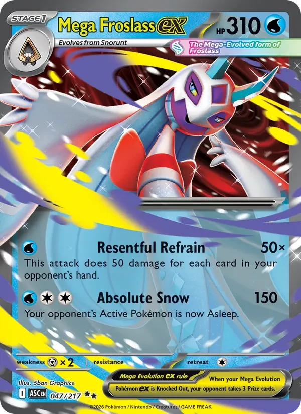 Mega Froslass ex 047/217 Ascended Heroes Pokémon card