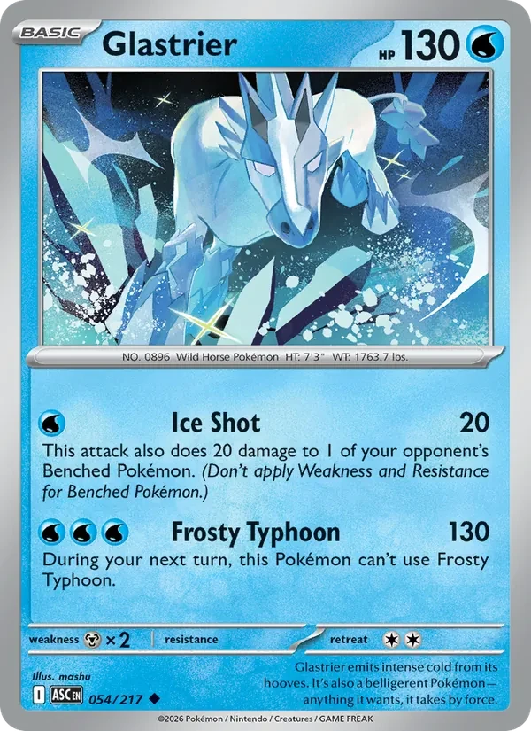 Glastrier 054/217 Ascended Heroes Pokémon Karte