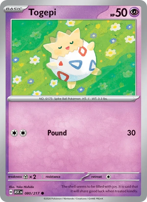 Togepi 080/217 Ascended Heroes Pokémon card