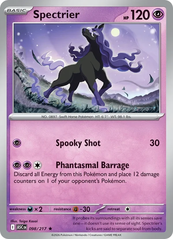 Spectrier 098/217 Ascended Heroes Pokémon card