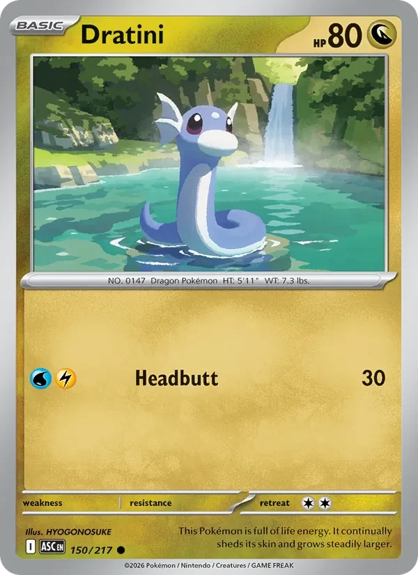 Dratini 150/217 Ascended Heroes Pokémon card