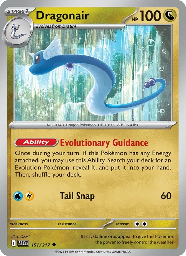 Dragonair 151/217 Ascended Heroes Pokémon card