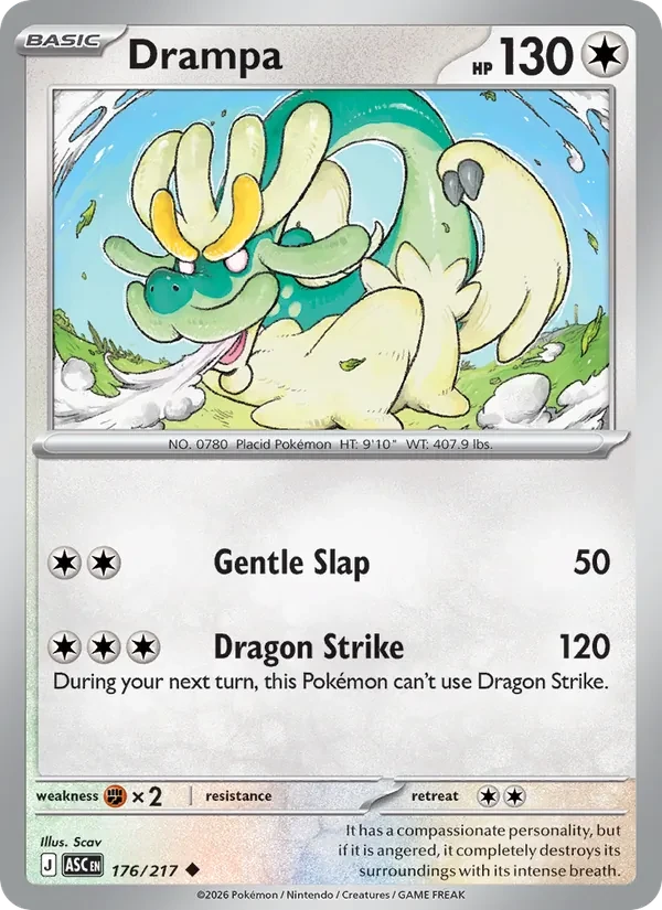 Drampa 176/217 Ascended Heroes Pokémon card