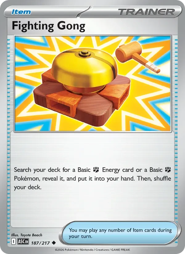 Fighting Gong 187/217 Ascended Heroes Pokémon card