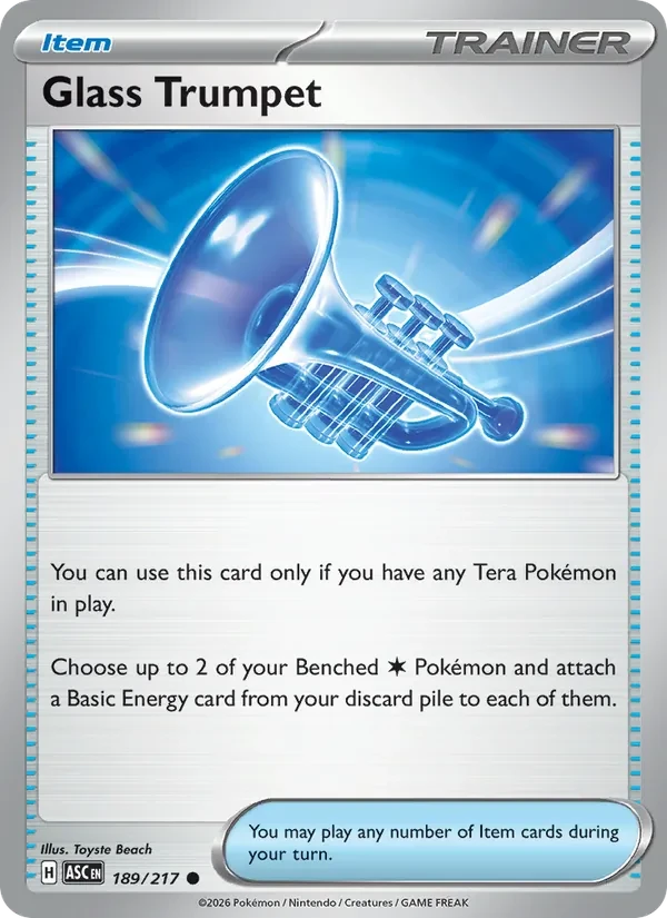 Glass Trumpet 189/217 Ascended Heroes Pokémon card