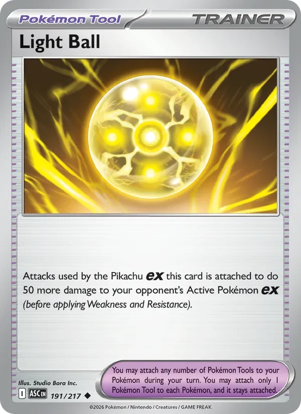 Light Ball 191/217 Ascended Heroes Pokémon card
