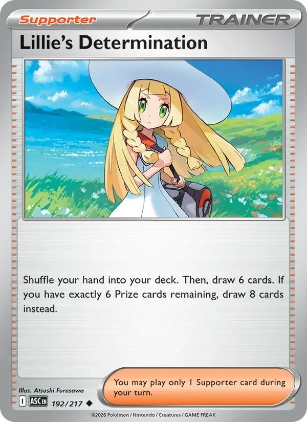 Lillie's Determination 192/217 Ascended Heroes Pokémon kaart