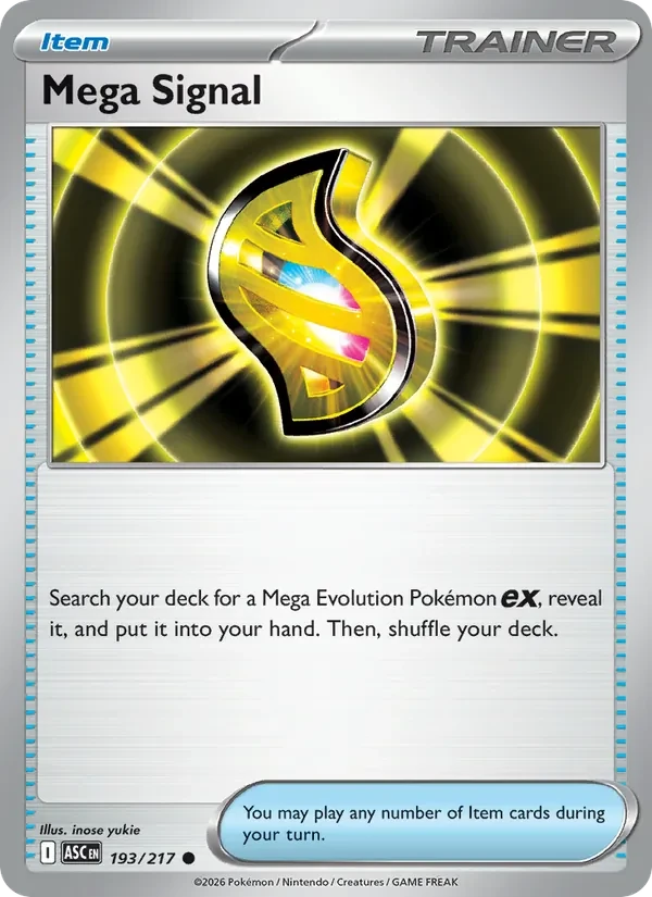 Mega Signal 193/217 Ascended Heroes Pokémon card